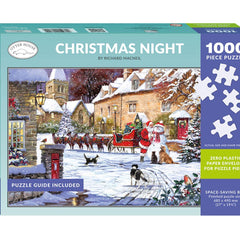 Otter House Christmas Night Jigsaw Puzzle (1000 Pieces)