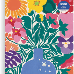 Galison Zodiac Flowers Jigsaw Puzzle (1000 Pieces) DAMAGED  BOX