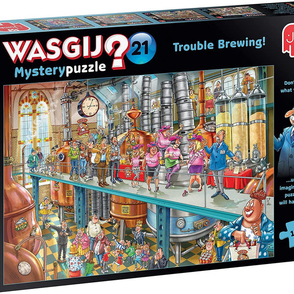 Wasgij Mystery 21 Trouble Brewing! Jigsaw Puzzle (1000 Pieces) - DAMAGED BOX
