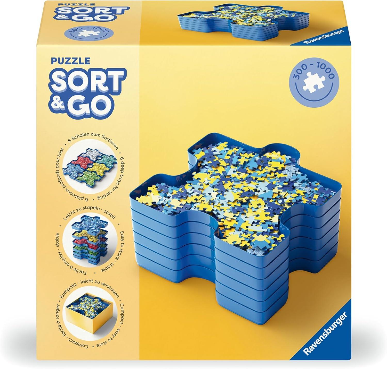 Ravensburger Sort & Go! Stackable Puzzle Sorting Trays