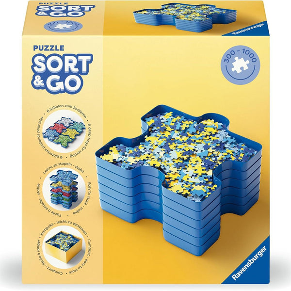 Ravensburger Sort & Go! Stackable Puzzle Sorting Trays