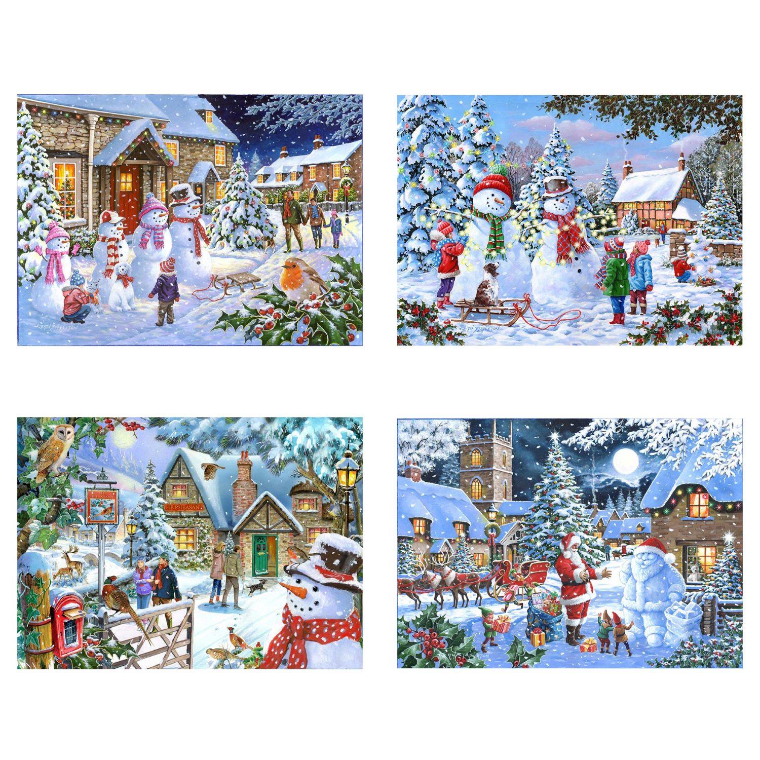 House of Puzzles Let It Snow Jigsaw Puzzle (4 x 500 Pieces)