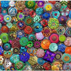 House of Puzzles Glass Buttons, Aimee Stewart Jigsaw Puzzle (1000 Pieces)