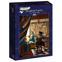 Bluebird Art Vermeer - Art of Painting, 1668 Jigsaw Puzzle (1000 Pieces)