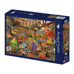 Bluebird Adirondack Porch Jigsaw Puzzle (2000 Pieces)