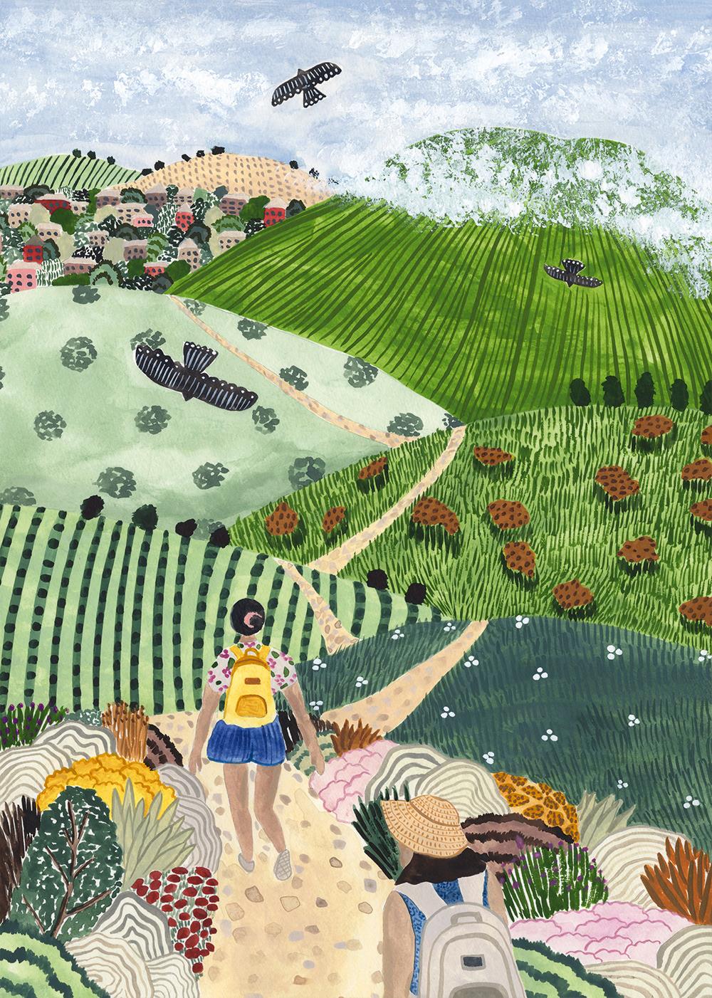 Pieces & Peace Wine Country Hike Jigsaw Puzzle (1000 Pieces)