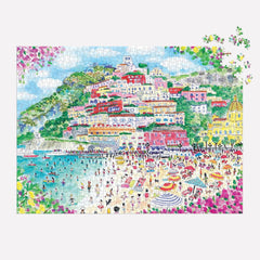 Galison Coast of Italy, Michael Storrings Jigsaw Puzzle (1000 Pieces)