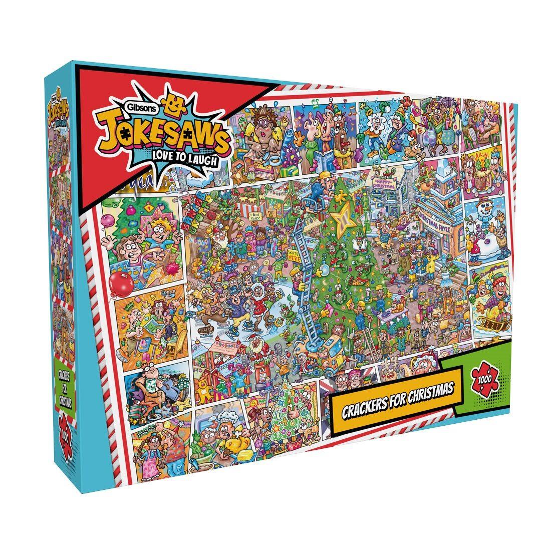 Gibsons Crackers for Christmas Jokesaws Jigsaw Puzzle (1000 Pieces)