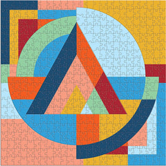 Galison Organic Geometry, Frank Lloyd Wright Multi Puzzle Jigsaw Puzzle (500 Pieces)