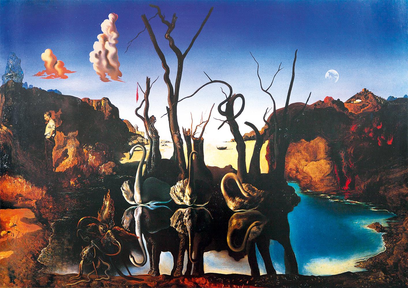 Bluebird Art Dali - Swans Reflecting Elephants Jigsaw Puzzle (1000 Pieces)