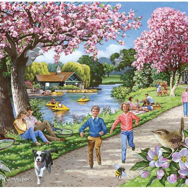 House of Puzzles Apple Blossom Time Jigsaw Puzzle (1000 Pieces)