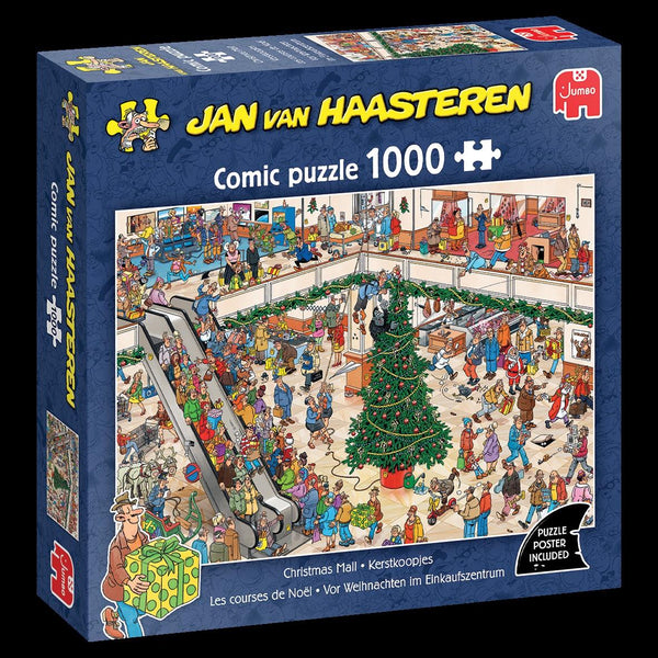 Jan Van Haasteren Christmas Mall Jigsaw Puzzle (1000 Pieces)