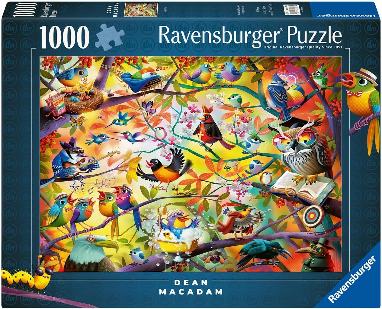 Ravensburger Busy Birdies Jigsaw Puzzle (1000 Pieces) PDK Ravensburger Busy Birdies Jigsaw Puzzle (1000 Pieces) PDK