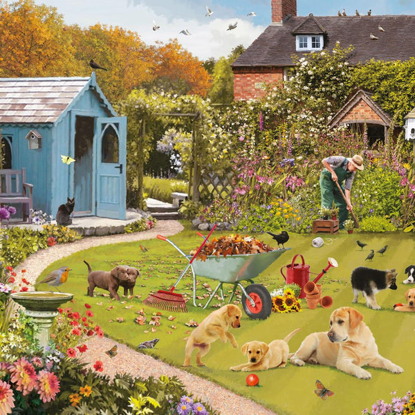 Otter House Garden Fun Jigsaw Puzzle (500 Extra Large XL Pieces)