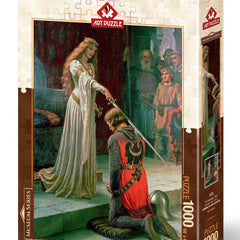 Art Puzzle The Accolade, Edmund Leighton 1901 Jigsaw Puzzle (1000 Pieces)