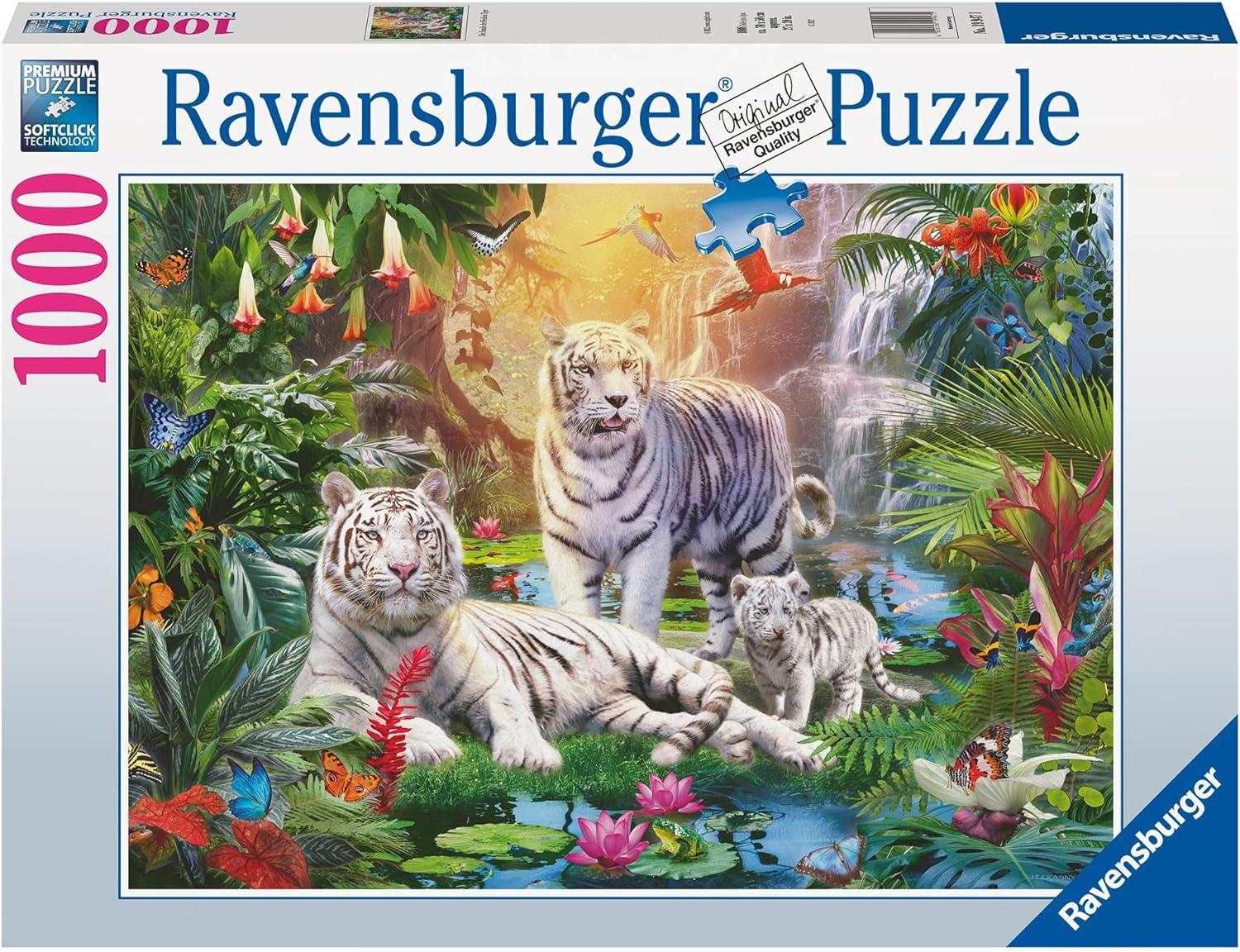 Ravensburger White Tiger Family Jigsaw Puzzle (1000 Pieces)