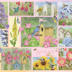 Cobble Hill Garden Birds in Summer Jigsaw Puzzle (500 XL Pieces)