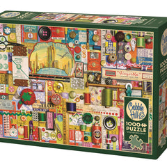 Cobble Hill Sewing Notions Jigsaw Puzzle (1000 Pieces)