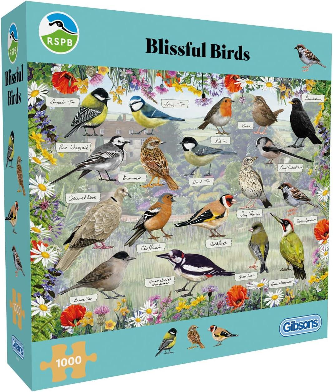 Gibsons RSPB: Blissful Birds Jigsaw Puzzle (1000 Pieces)