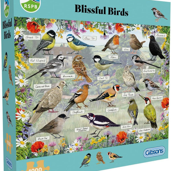 Gibsons RSPB: Blissful Birds Jigsaw Puzzle (1000 Pieces)