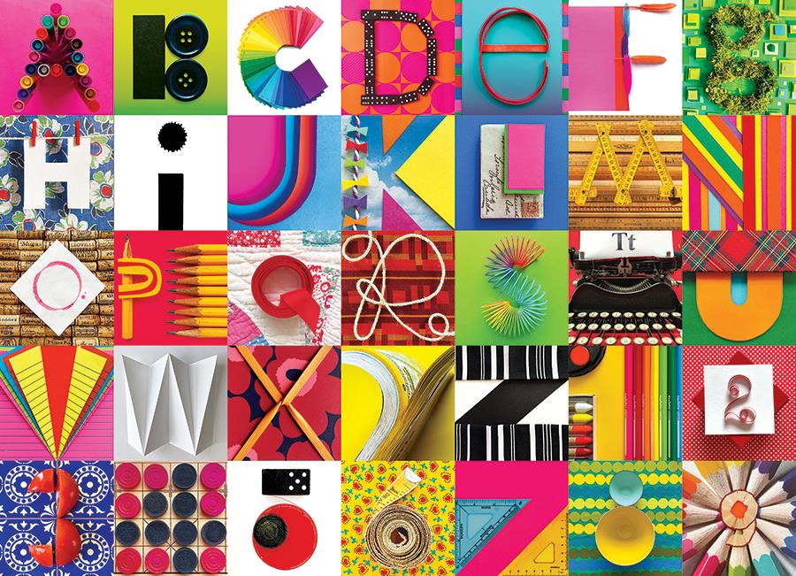 Cobble Hill Found Alphabet Jigsaw Puzzle (1000 Pieces)