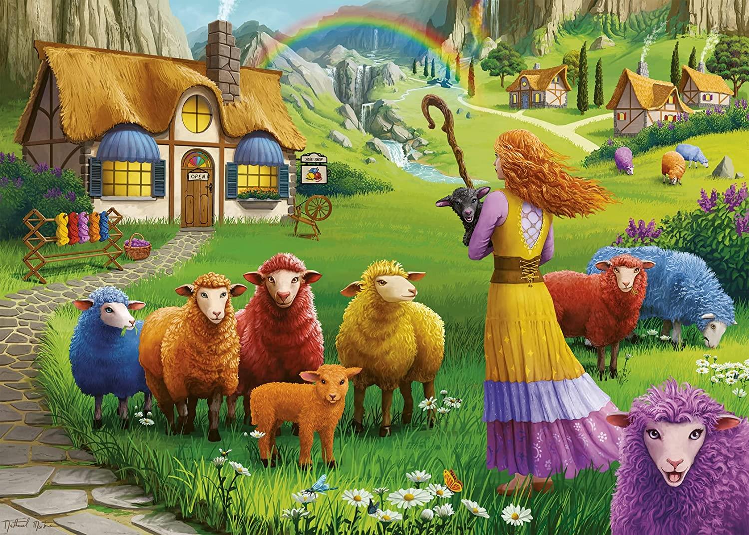 Ravensburger The Happy Sheep Yarn Shop Jigsaw Puzzle (1000 Pieces)