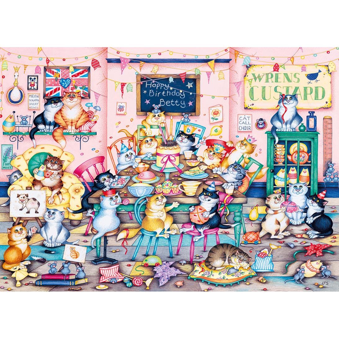 Gibsons Betty's Birthday Jigsaw Puzzle (1000 Pieces) DAMAGED BOX