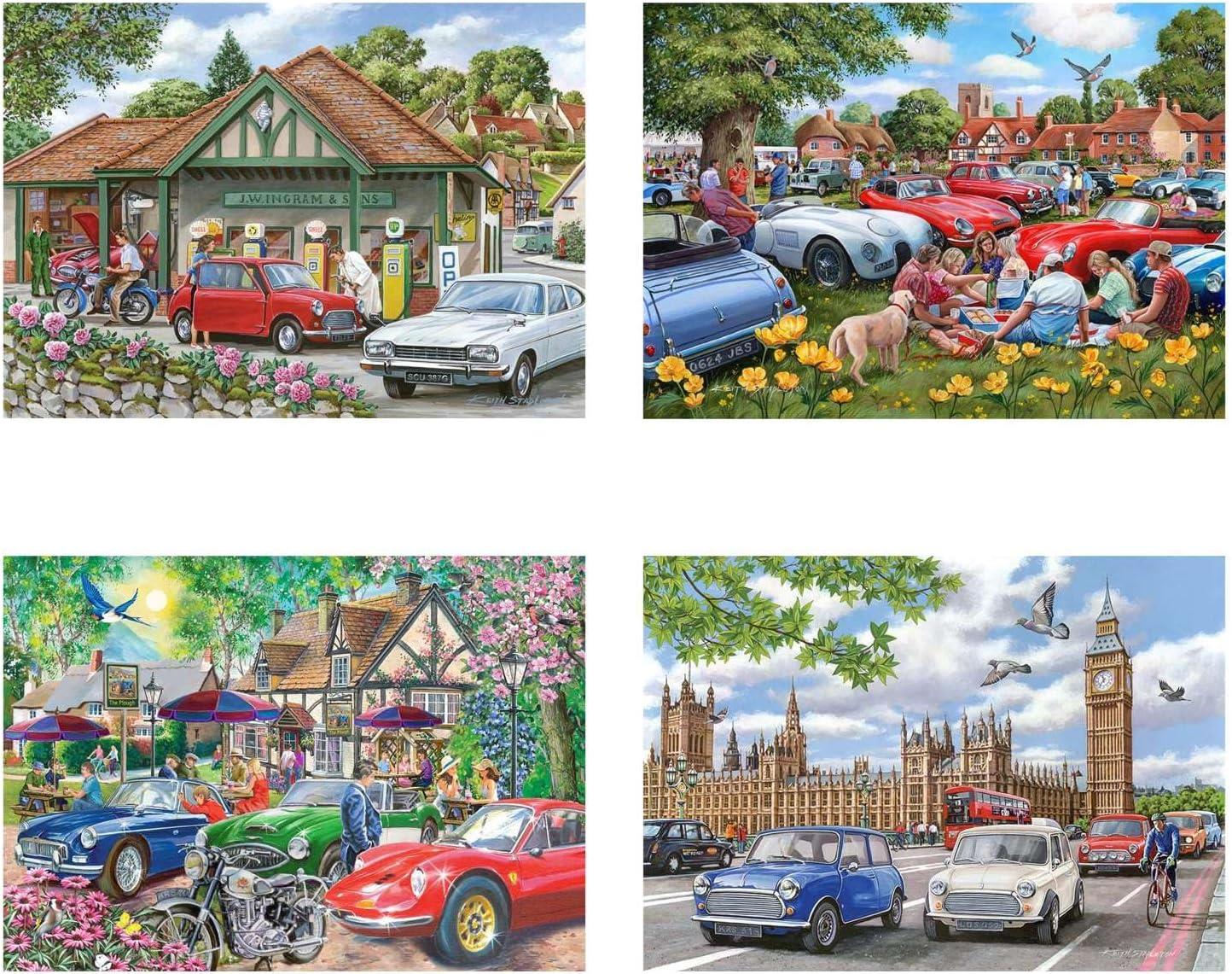 House of Puzzles Nice Day For A Drive Jigsaw Puzzle (4 x 500 Pieces)