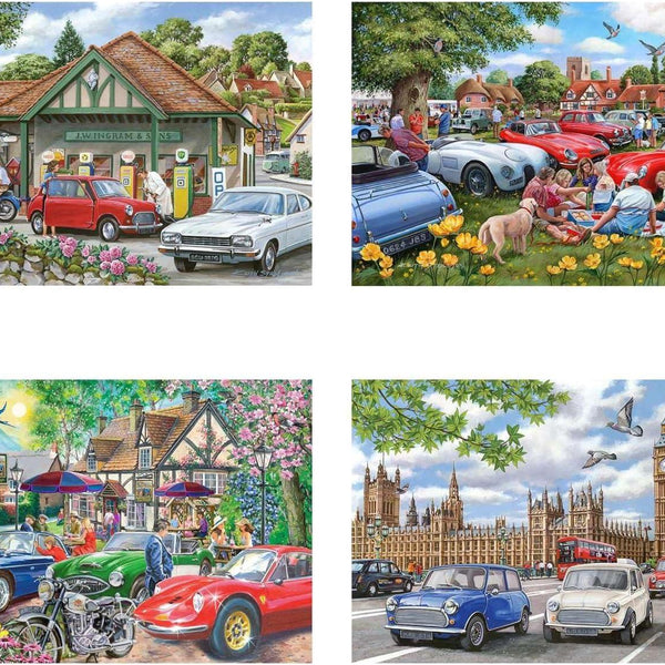 House of Puzzles Nice Day For A Drive Jigsaw Puzzle (4 x 500 Pieces)