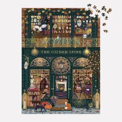 Galison The Gilded Spine Foil Jigsaw Puzzle (1000 Pieces)