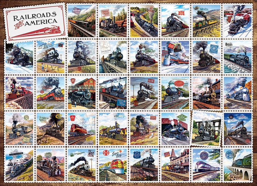 Cobble Hill Railroads of America Jigsaw Puzzle (1000 Pieces)