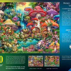 Ravensburger Merry Mushroom Village Jigsaw Puzzle (1000 Pieces) DAMAGED BOX