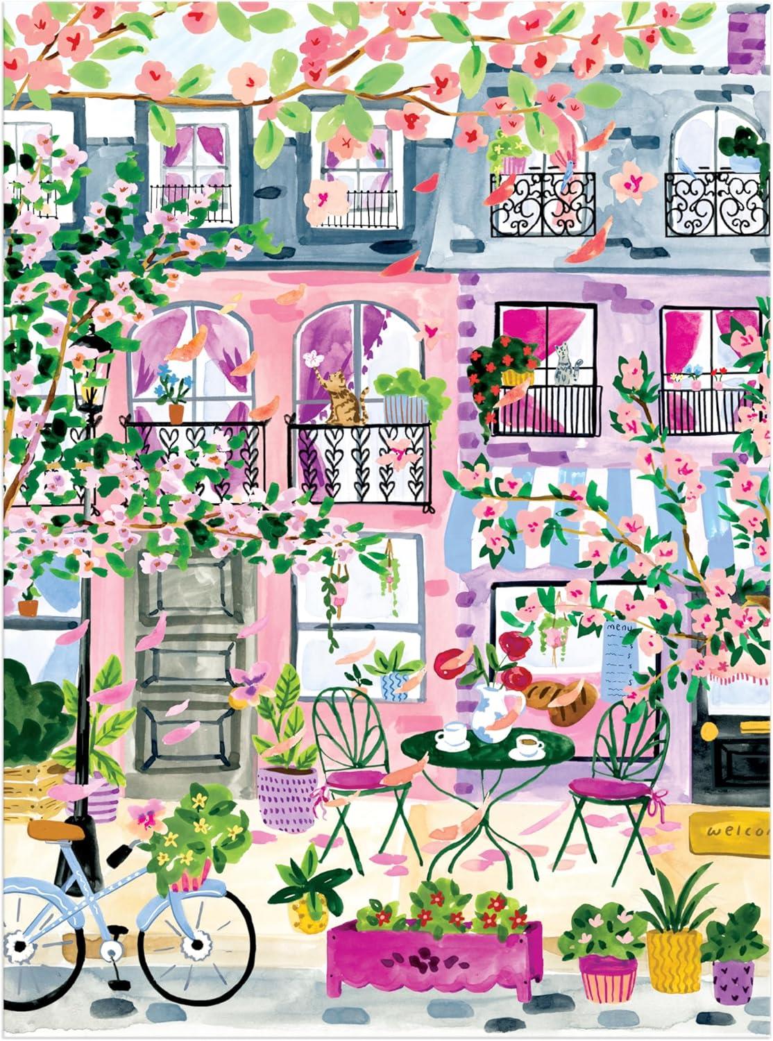 Galison Cherry Lane Blossoms Jigsaw Puzzle (1000 Pieces)