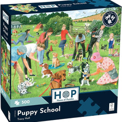 House of Puzzles Puppy School Jigsaw Puzzle (500 Pieces)