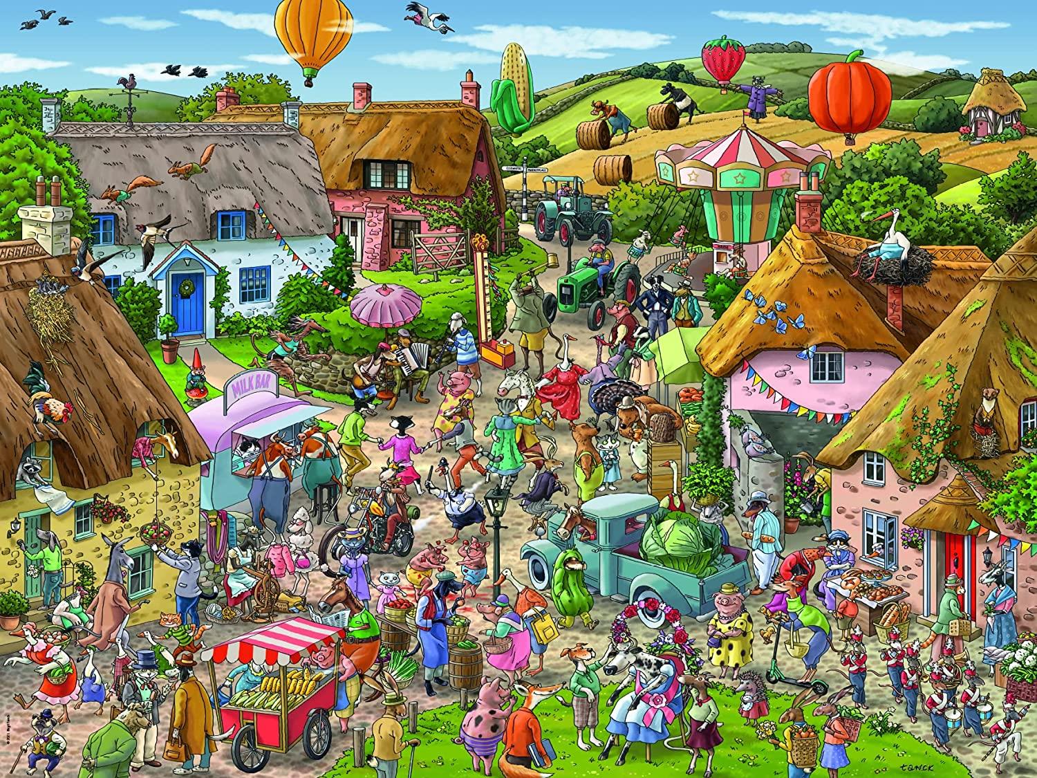 Heye Triangular Country Fair, Tanck Jigsaw Puzzle (1500 Pieces)