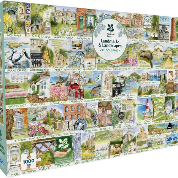 Gibsons National Trust Landmarks & Landscapes Jigsaw Puzzle (1000 Pieces)