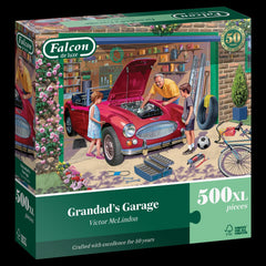 Falcon Deluxe Grandad's Garage Jigsaw Puzzle (500 XL Extra Large pieces)