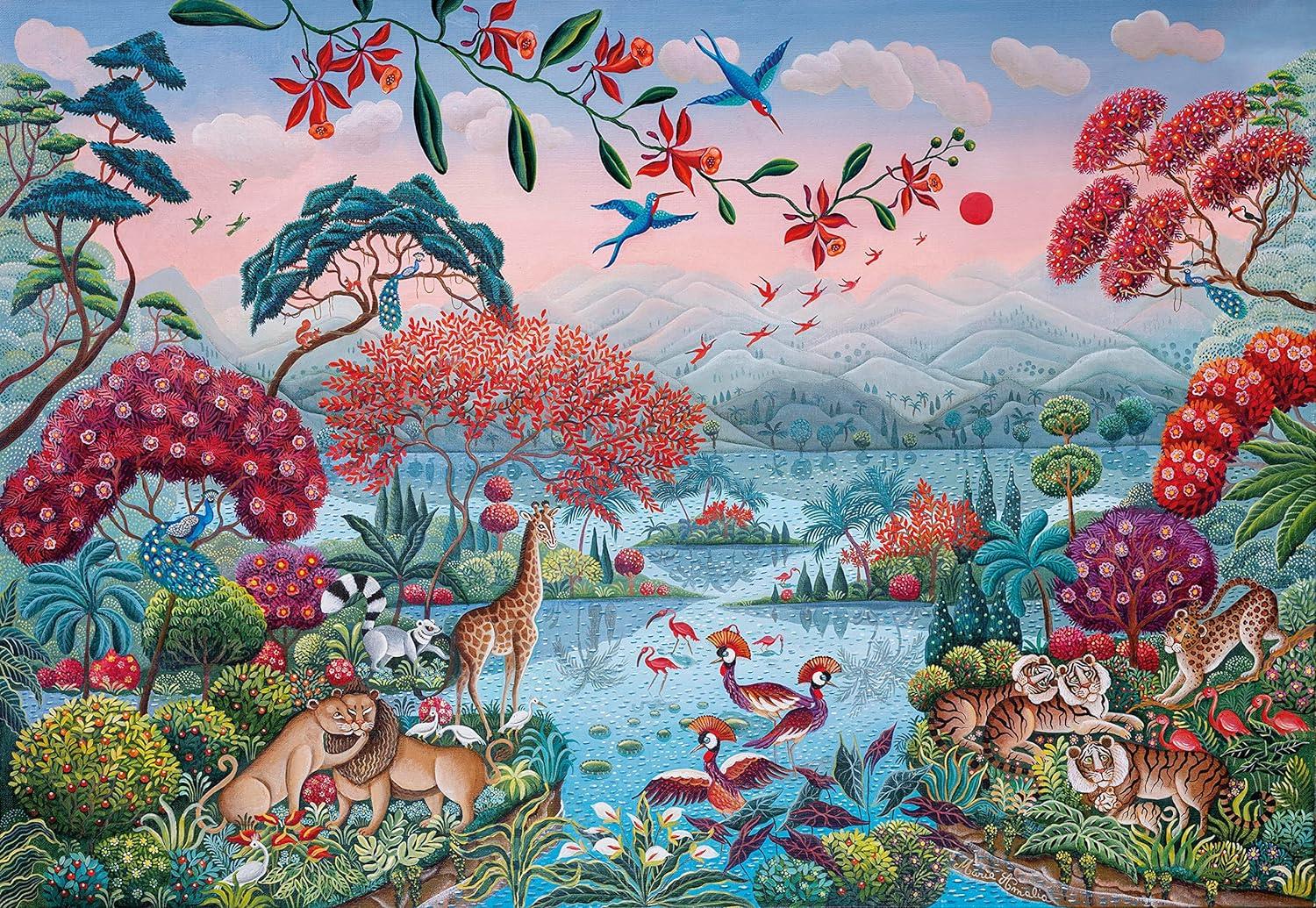 Clementoni  The Peaceful Jungle High Quality Jigsaw Puzzle (2000 Pieces)