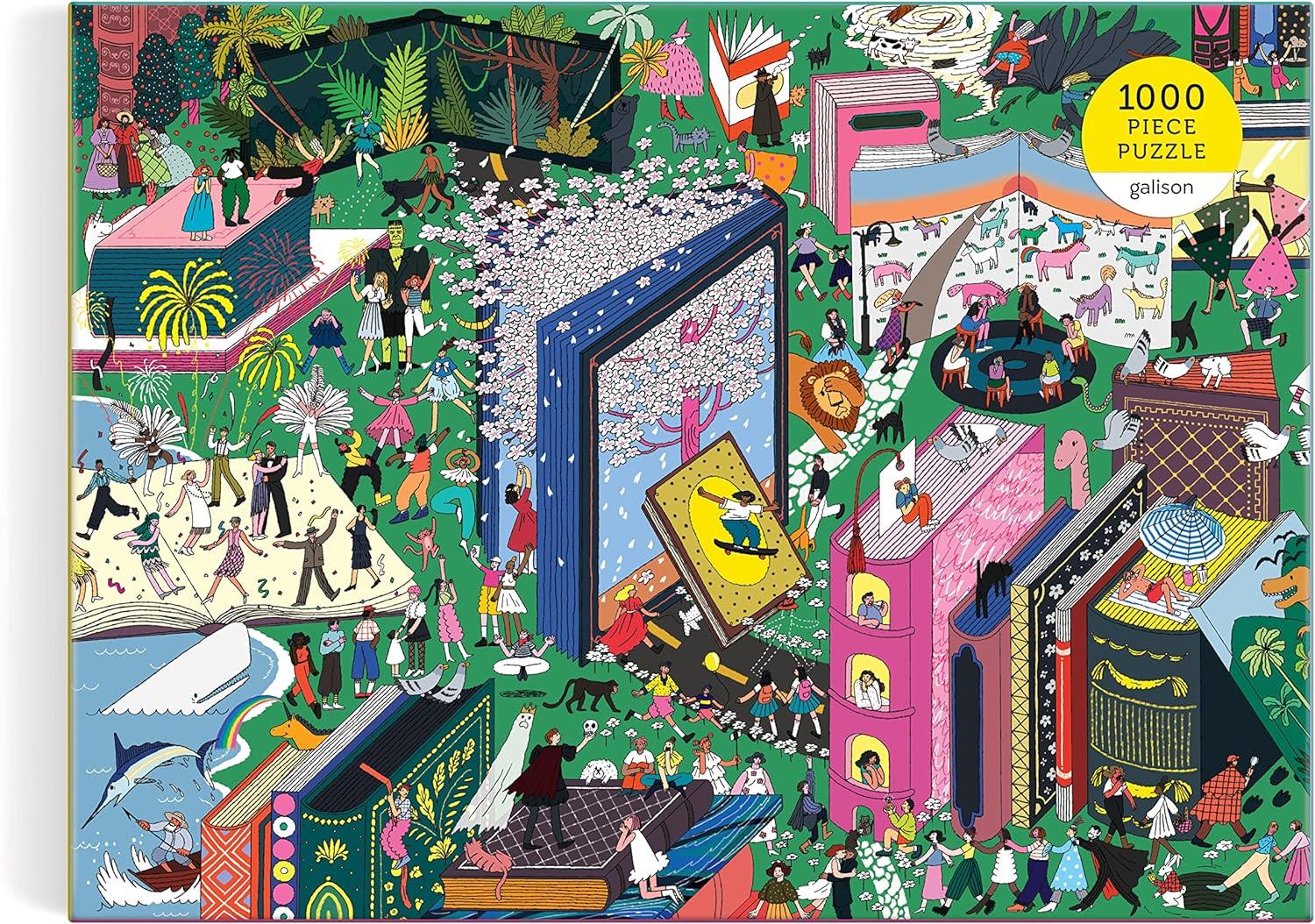 Galison Book World Jigsaw Puzzle (1000 Pieces)