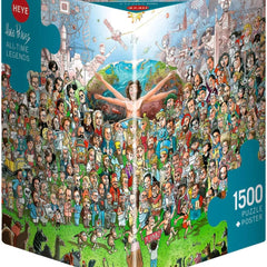 Heye Triangular All Time Legends, Hugo Prades Jigsaw Puzzle (1500 Pieces)