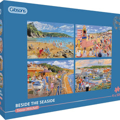 Gibsons Beside the Seaside Jigsaw Puzzles (4 x 500 Pieces)