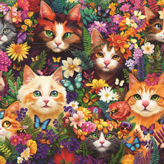 Cobble Hill Blooming Whiskers Jigsaw Puzzle (1000 Pieces)