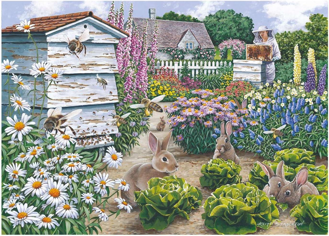 House of Puzzles Honey Bunnies Jigsaw Puzzle (500 Pieces)