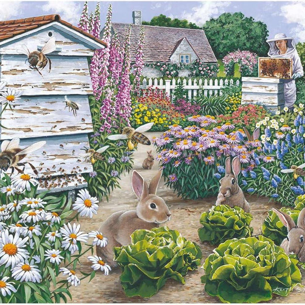 House of Puzzles Honey Bunnies Jigsaw Puzzle (500 Pieces)