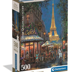 Clementoni Night At The Eiffel Café Jigsaw Puzzle (500 Pieces)