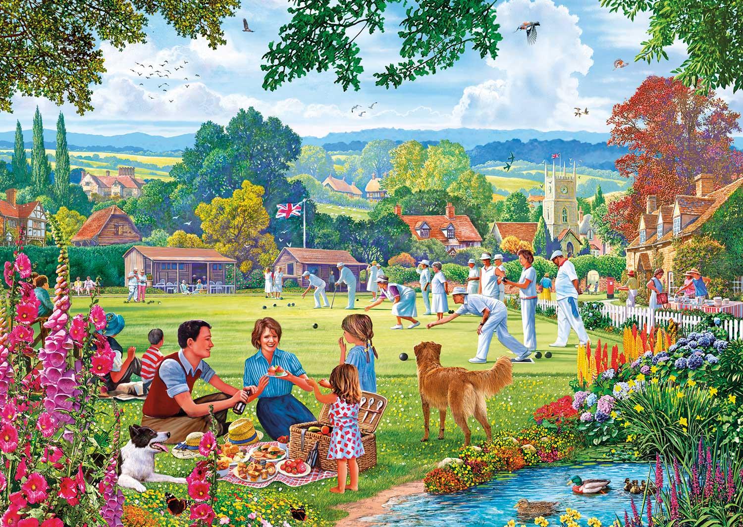 Gibsons Bowling by the Brook Jigsaw Puzzle (500 Pieces)