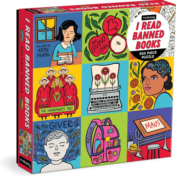 Galison I Read Banned Books Jigsaw Puzzle (500 Pieces)