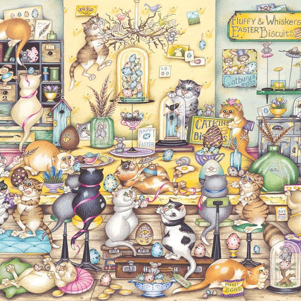 Ravensburger Crazy Cats Easter Eggstravaganza Jigsaw Puzzle (1000 Pieces)