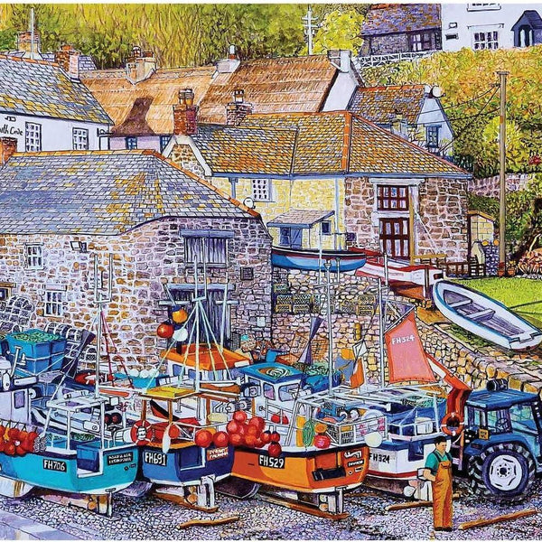 House of Puzzles Cadgwith Cove Jigsaw Puzzle (BIG 500 XL Pieces)
