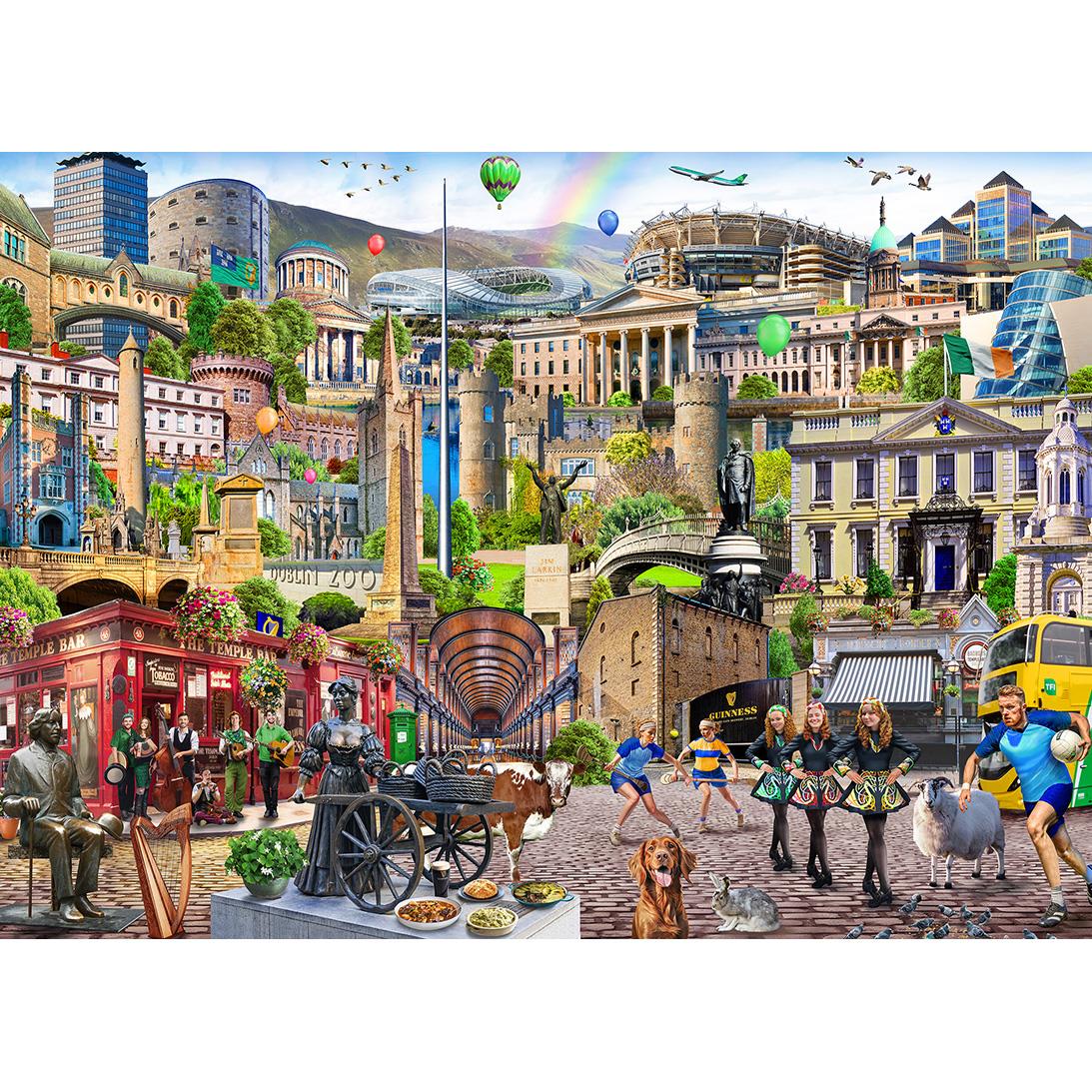 Gibsons Dublin Calling Jigsaw Puzzle (1000 Pieces) DAMAGED  BOX